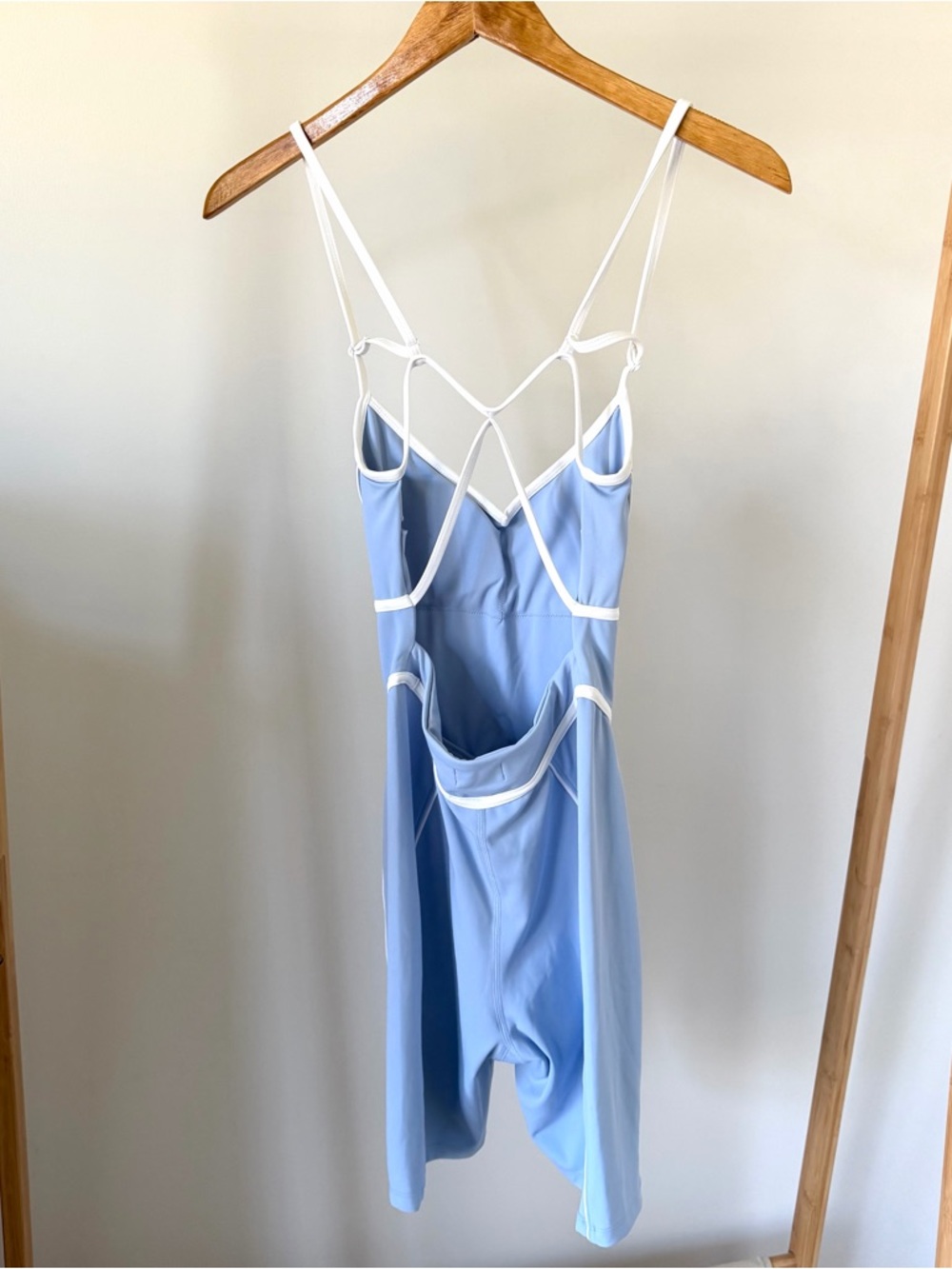 Yllw Yellow The Label Breathe Short Onesie Active Romper in Baby Blue - M - Picture 7 of 8